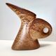 Brown Glazed Ceramic Tulip Vase by Giovanni Bertoncello for Schiavon