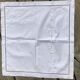 Pair of square pillowcases embroidered flower day ladder