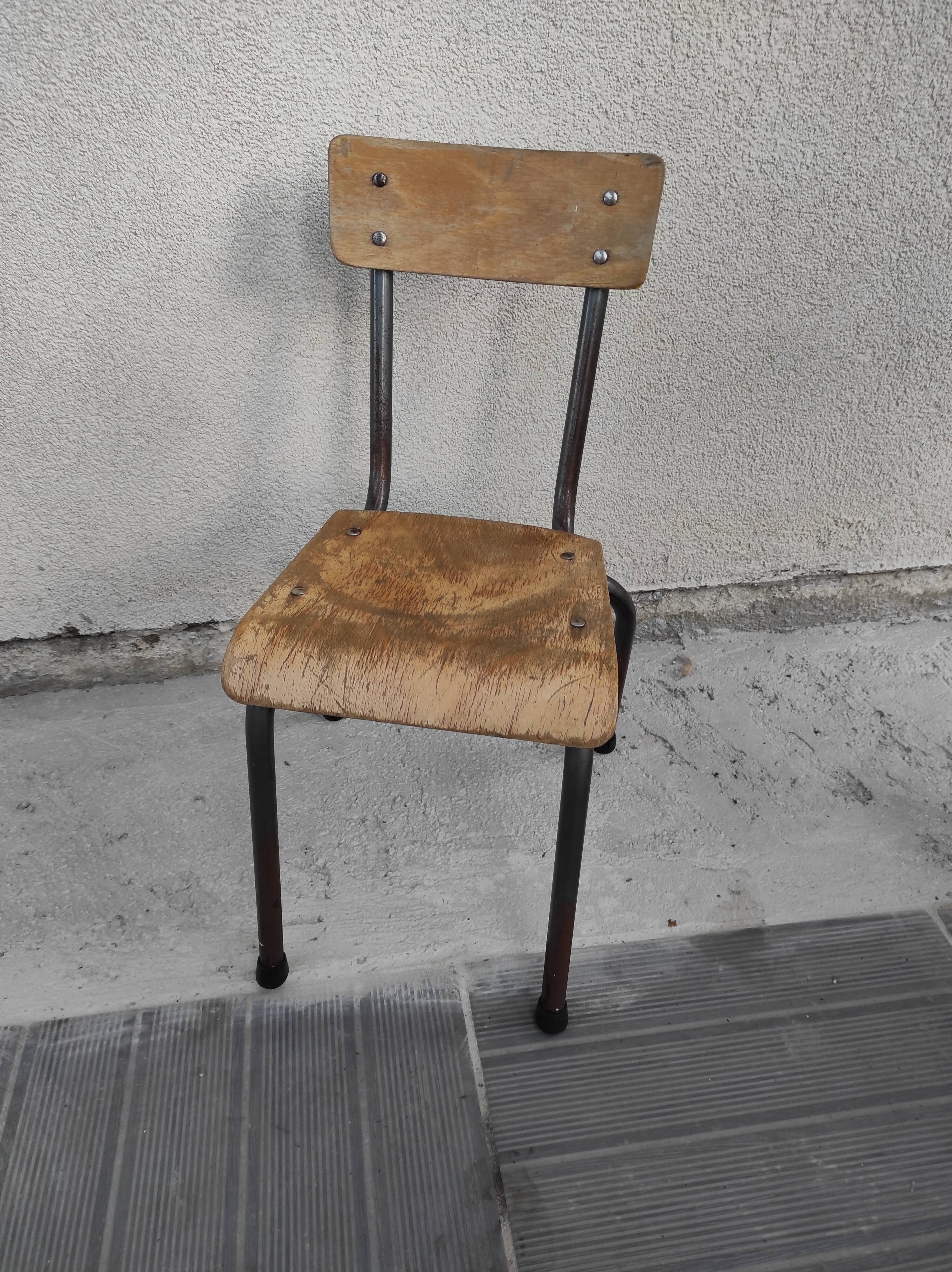 School chair child kindergarten chair 1960