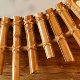 Rattan sun mirror
