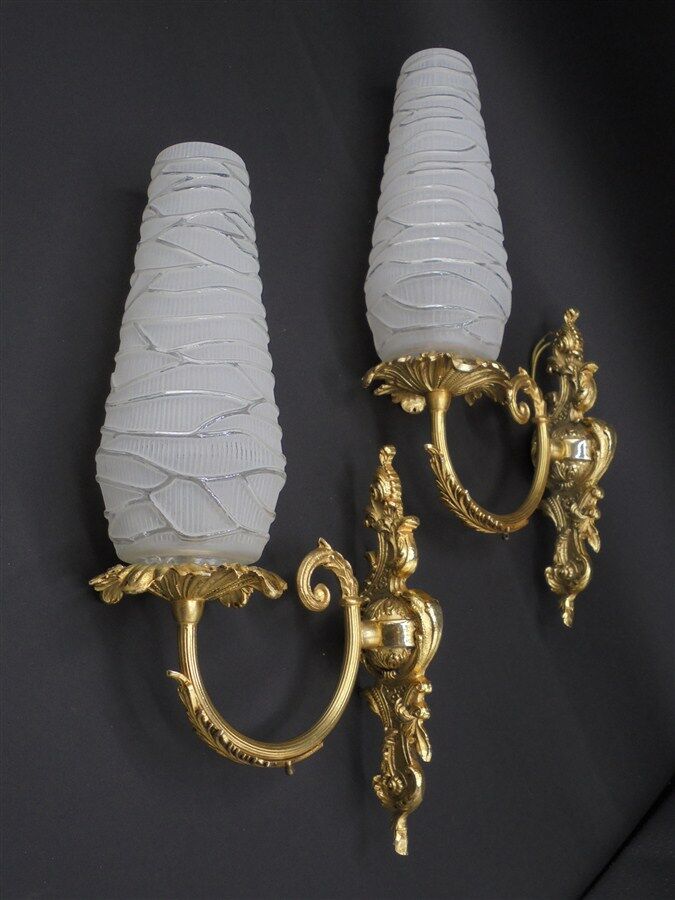 Pair of 2 wall lamp
