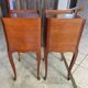 Pair of bedside tables with drawers and niche in Louis XV style.