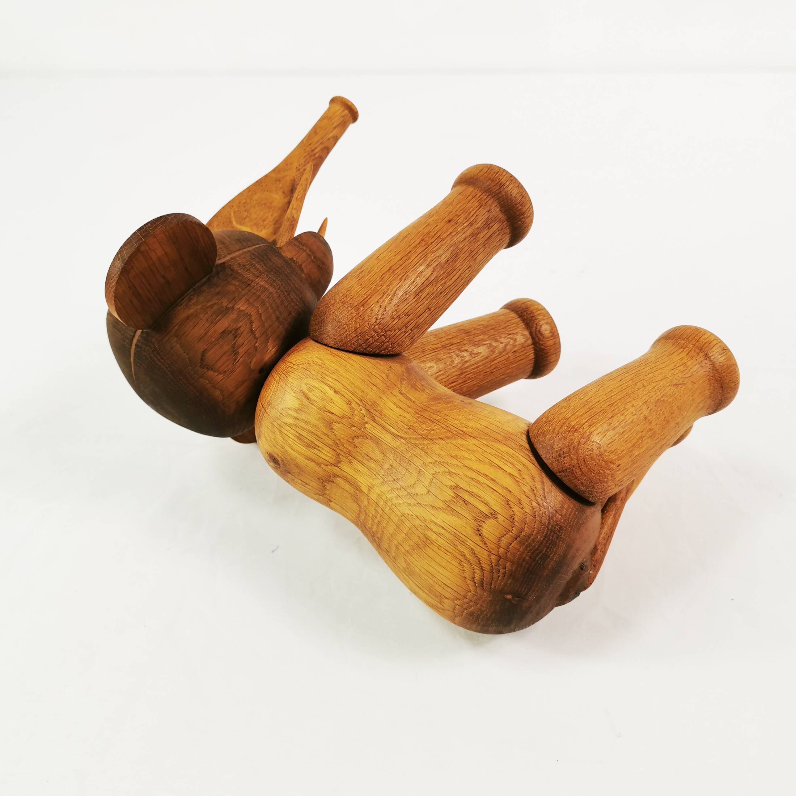 Wooden elephant, designed by Kay Bojesen, Denmark 1970s.