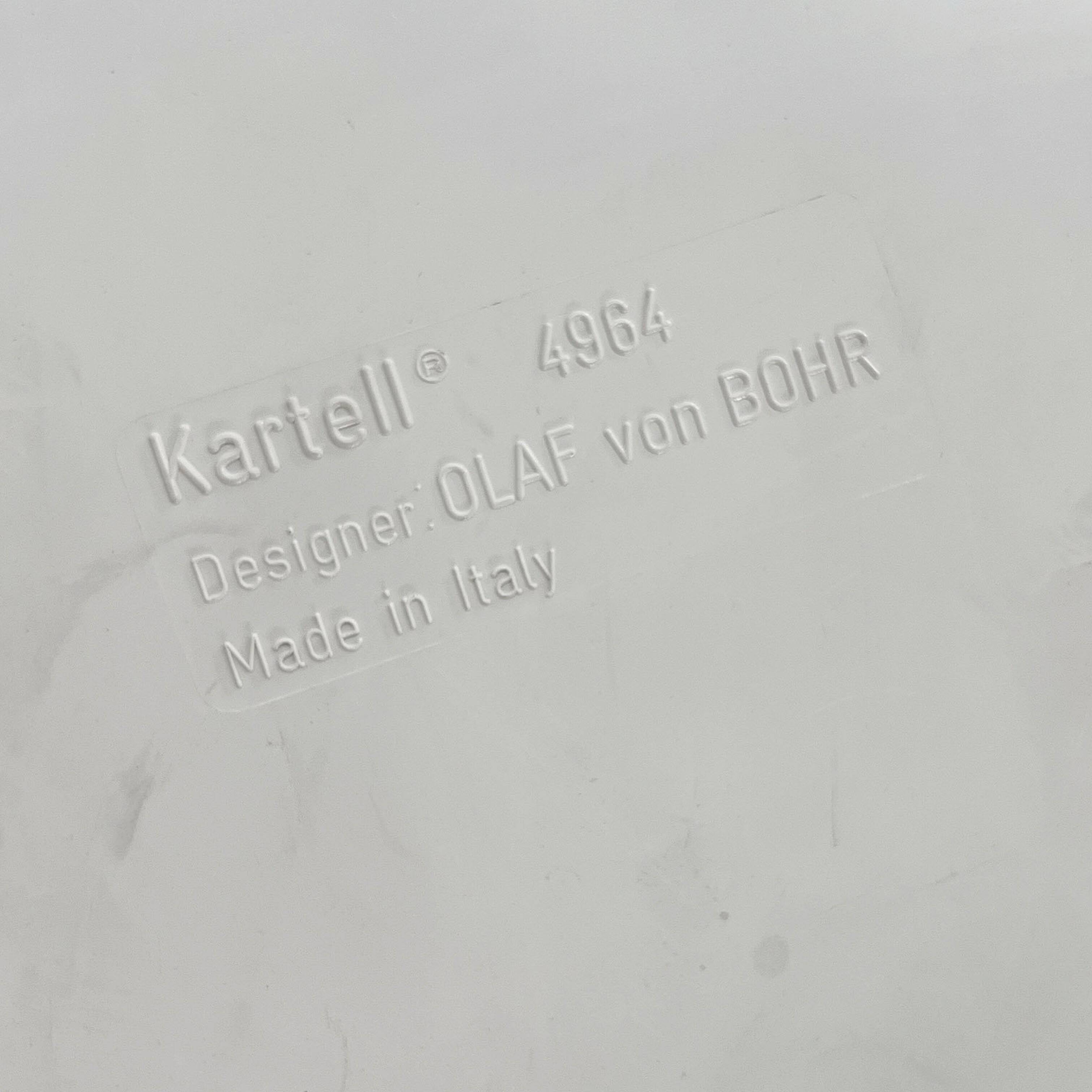 White cabinet model "4964" by Olaf Von Bohr for Kartell, 1970