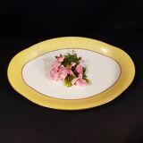 Large oval dish in Limoges porcelain
