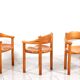 Set of 6 solid pinewood armchairs by Rainer Daumiller for Hirtshals Sawmill