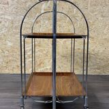 60s 70s serving trolley dinette side table space age brown design 60s 70s