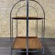 Chariot de service table d'appoint dinette space age brown design 60s 70s