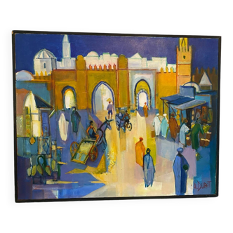 Landscape of Kairouan signed Duret