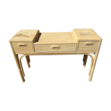 Console wood imitation rattan