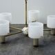 Lustre suspension Vintage Design Perplex 5 feux