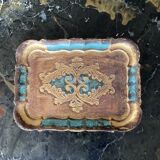 Florentine top wood painted vintage