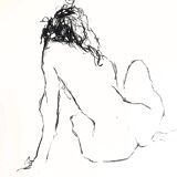 Charcoal painting