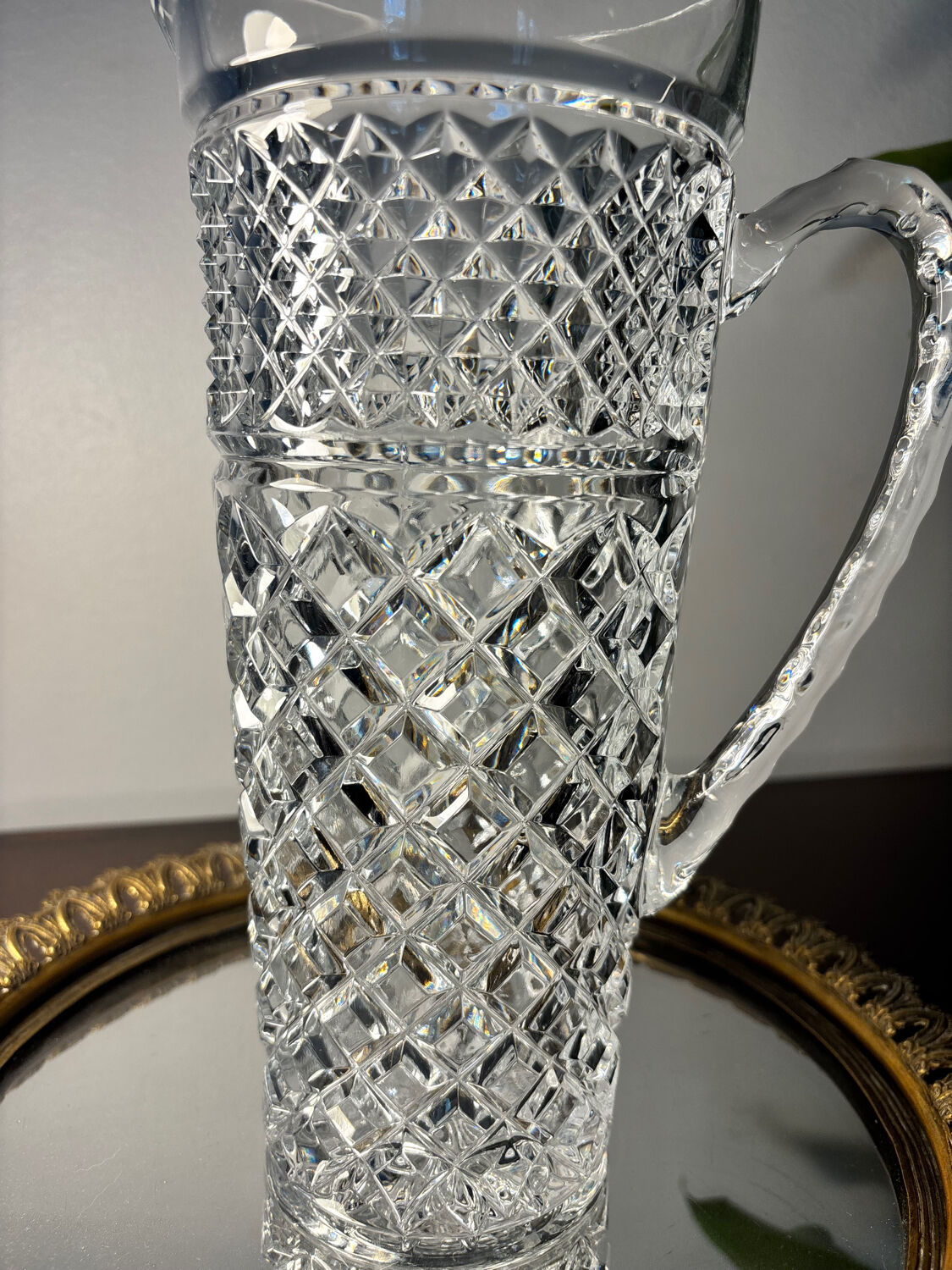 Bohemian crystal jug