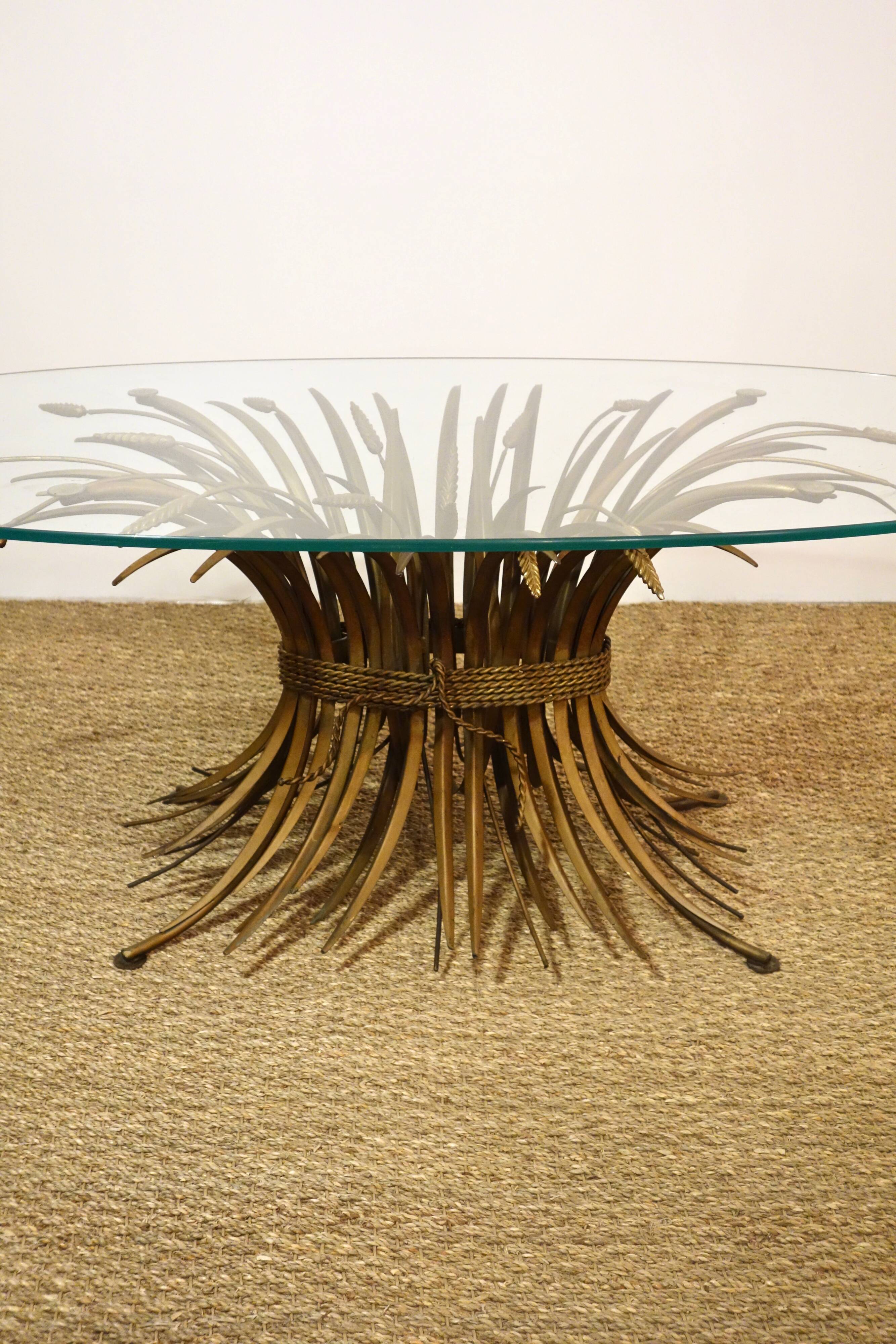 Chanel coco "wheat gerbe" coffee table from the 1950s