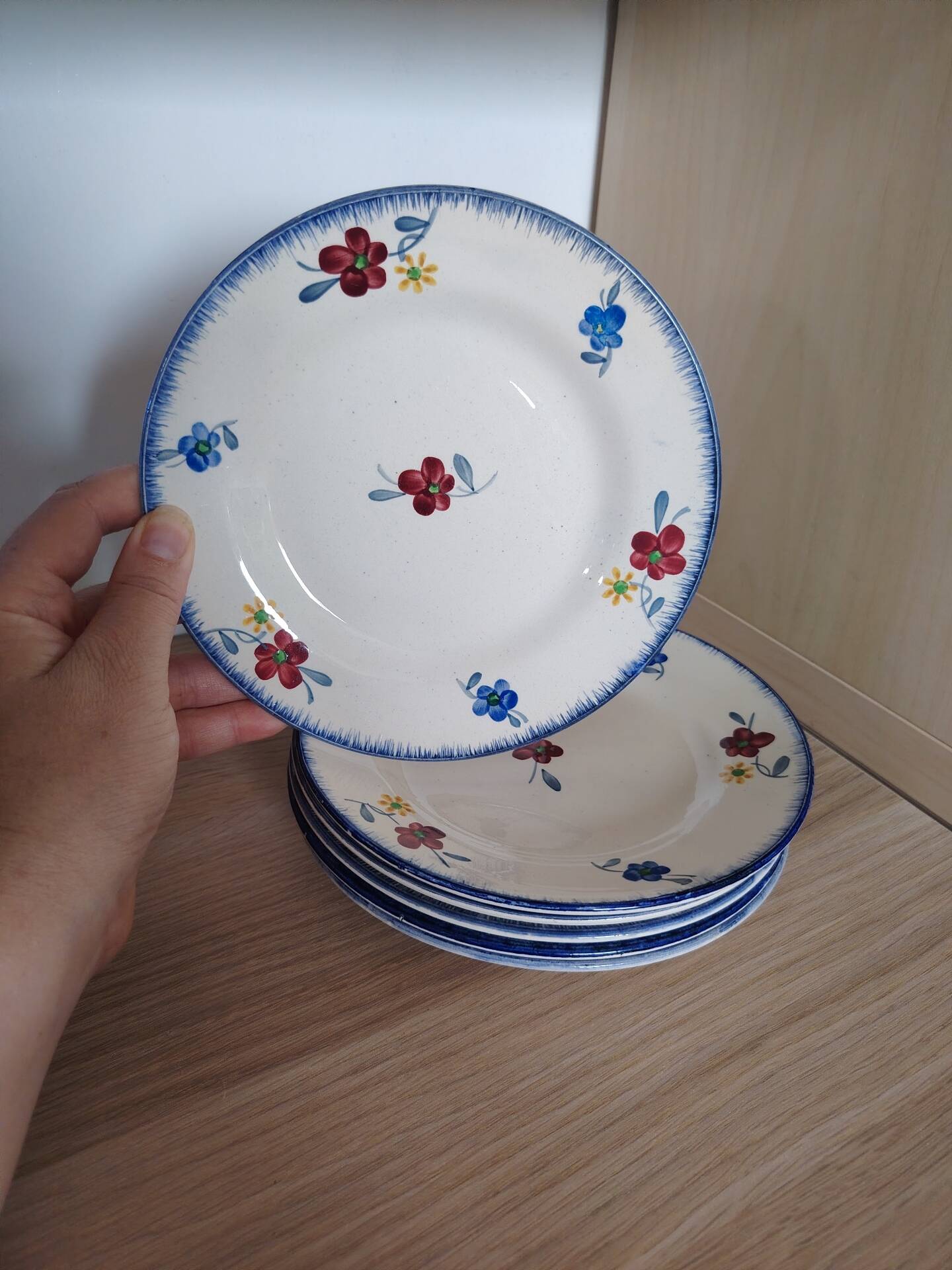 6 dessert plates Mary-Lou Digoin Sarreguemines