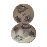 2 hollow plates Terre de fer