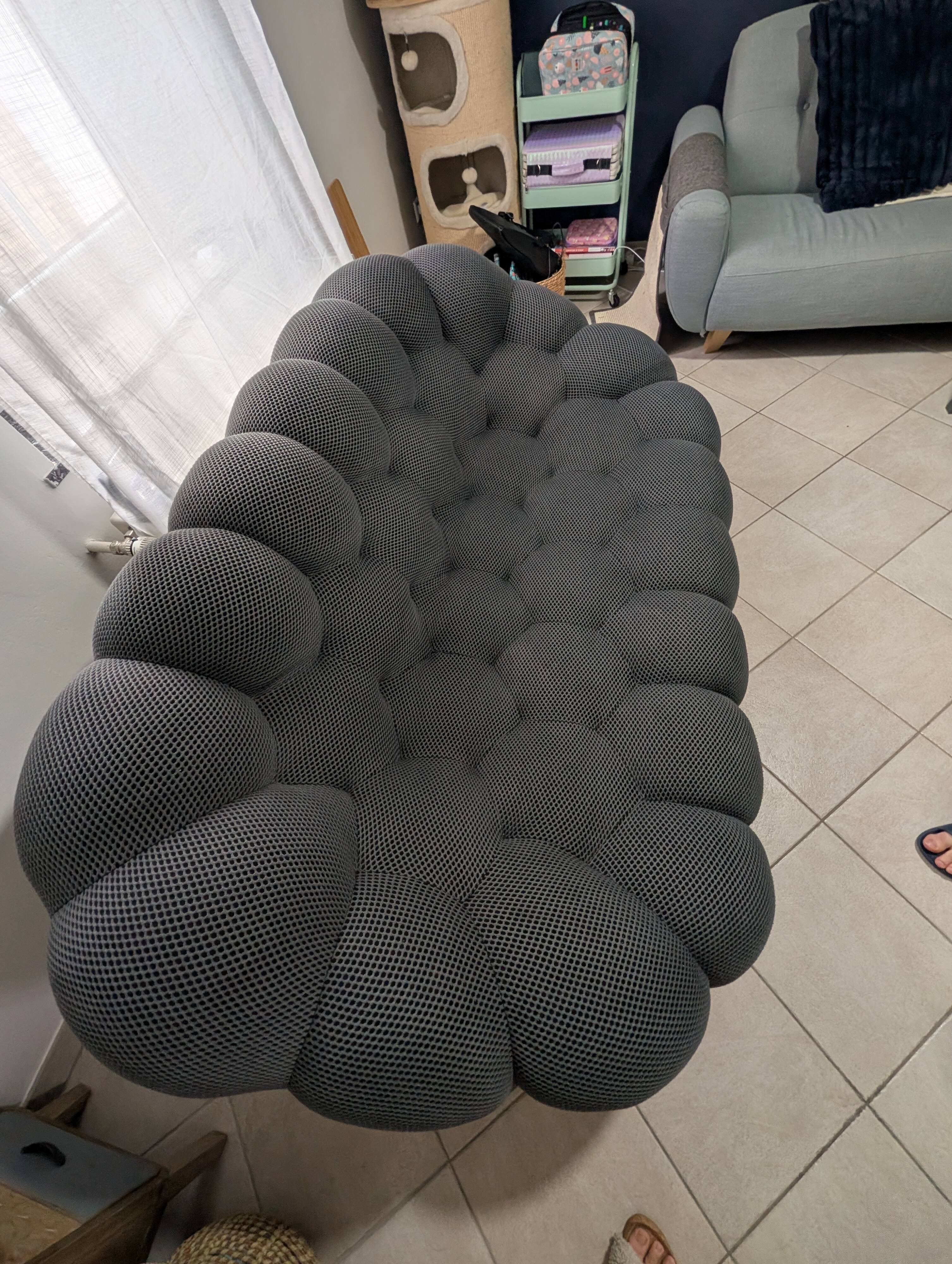 Bubble 2-seater sofa by Sacha Lakic for Roche Bobois – 3D Grey fabric