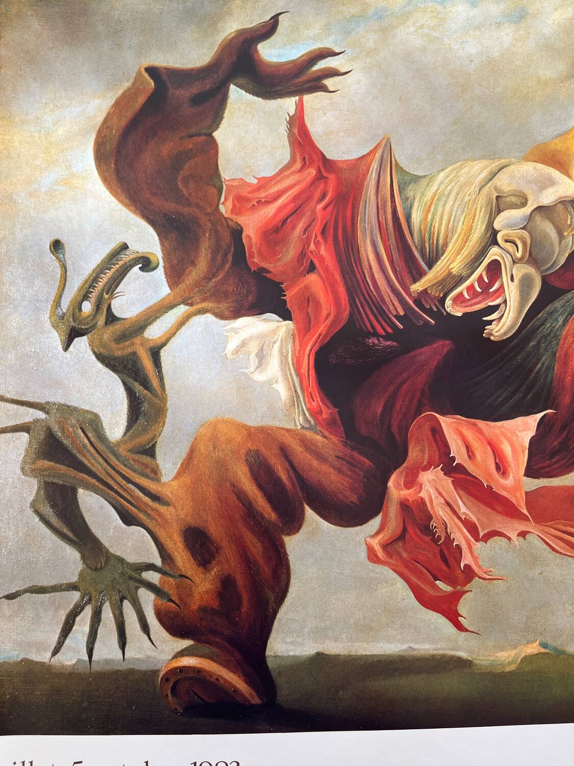 Lithograph Max Ernst The Angel of the Home