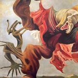 Lithograph Max Ernst The Angel of the Home
