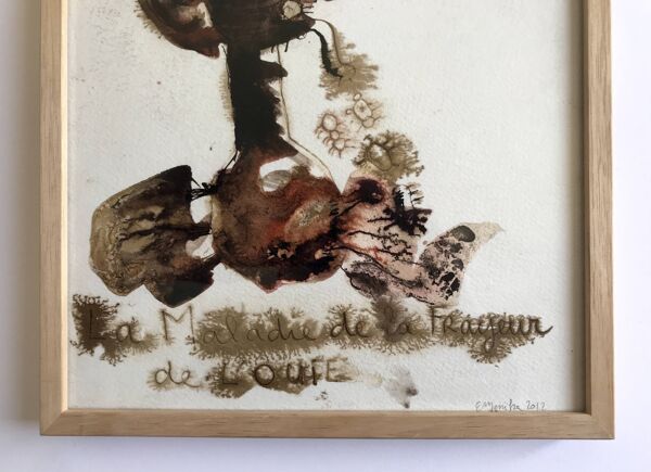 Emmanuelle messika, sans titre iv, 2012. encre sur papier signée au crayon