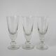 Set of 3 absinthe glasses, early 20th century
