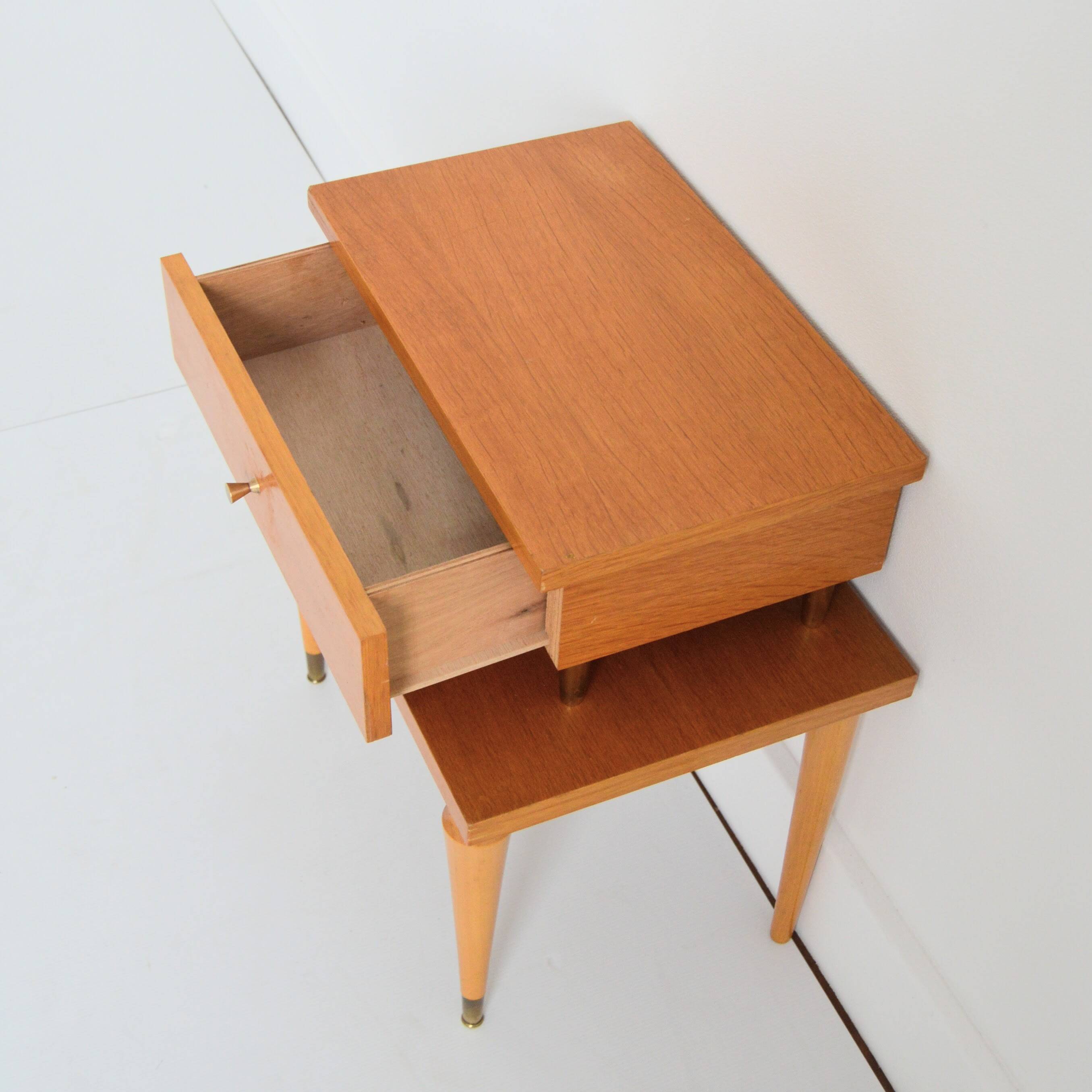1960 vintage bedside table