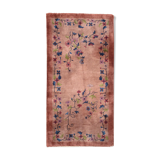 Ancient chinese carpet art deco handmade 91cm x 183cm 1920s