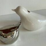 Vintage Ceramic Vase with a Couple of Birds
