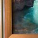 HST painting "Grand canyon of the Verdon Gorges" signed Lecompte + frame