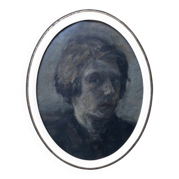 French Romantic School, 19th century Portrait of a man, oil on paper