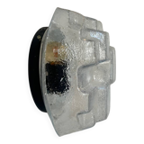 Vintage wall lamp in pressed molded bubble glass, France 1960