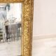 Golden Wood Wall Mirror