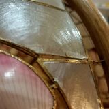 Suspension nacre et bambou