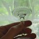 6 old Porto glasses in spear-cut crystal
