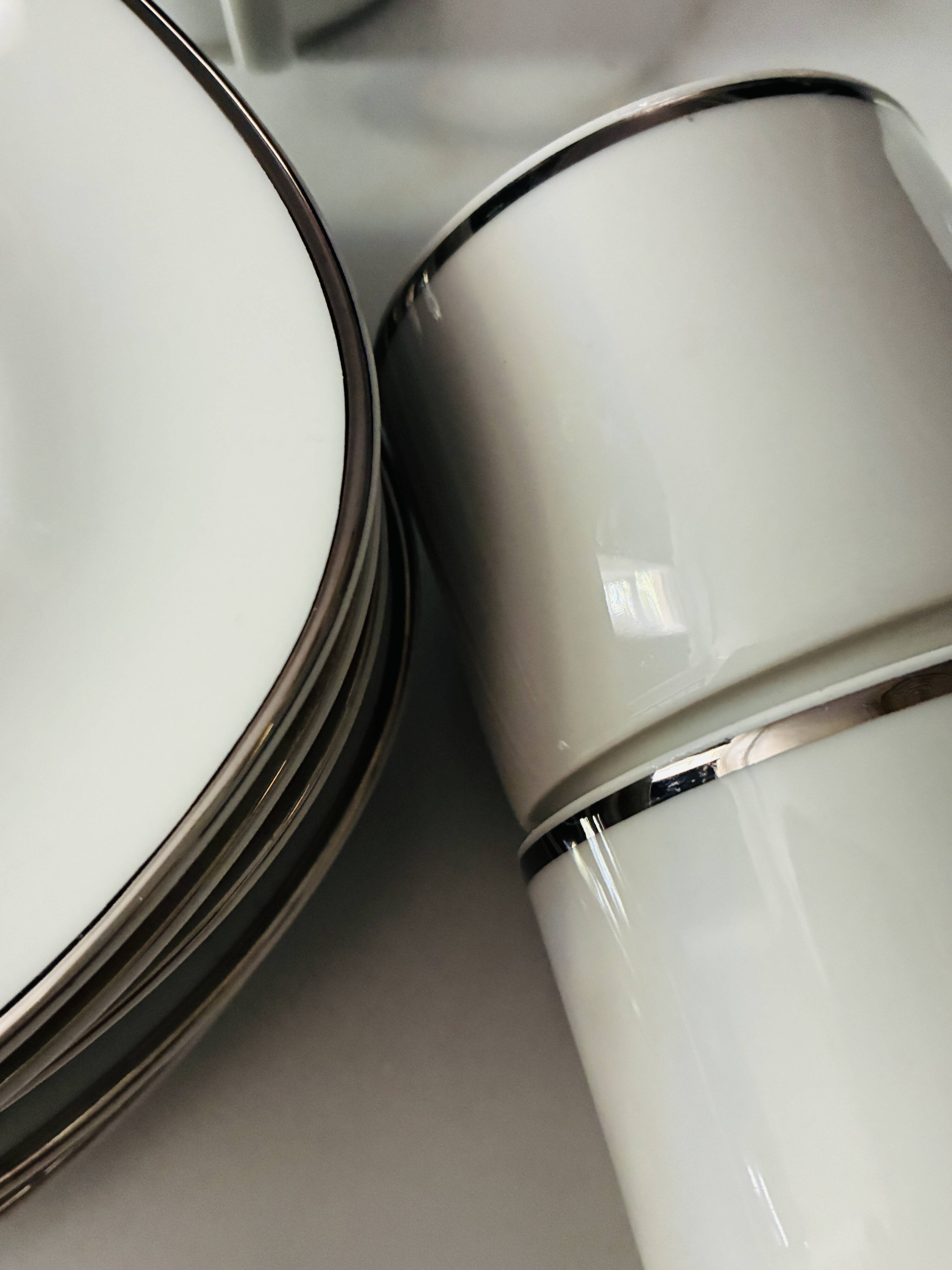 Coffee service cups and saucers porcelain Schirnding Bavaria