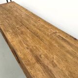 Very large pine trade counter, circa 1920.