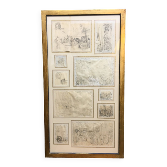 Decorative Collection Of C18th Sketches