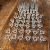 Set of 59 st louis style crystal glasses