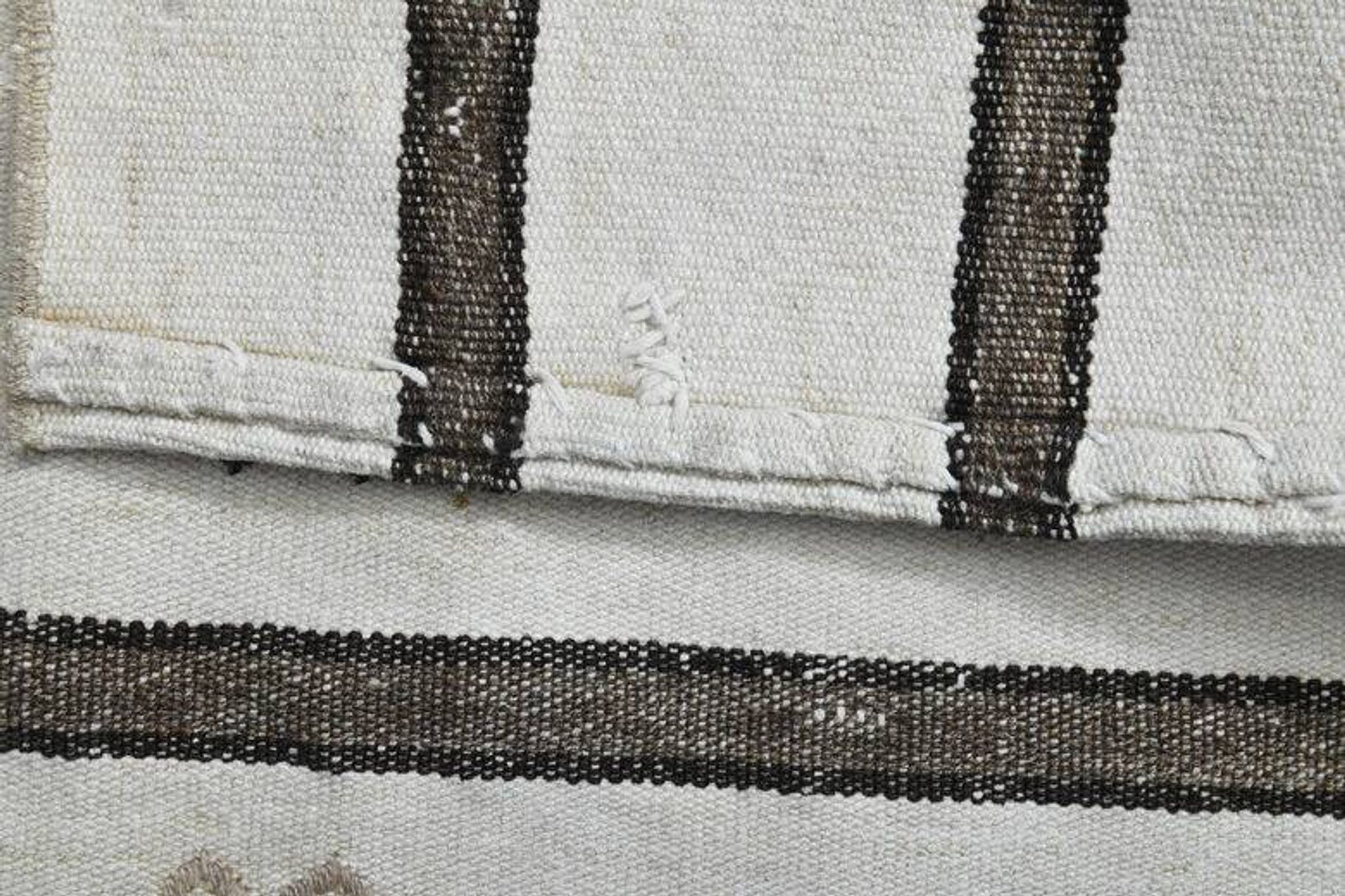 Flat vintage kilim hallway rug
