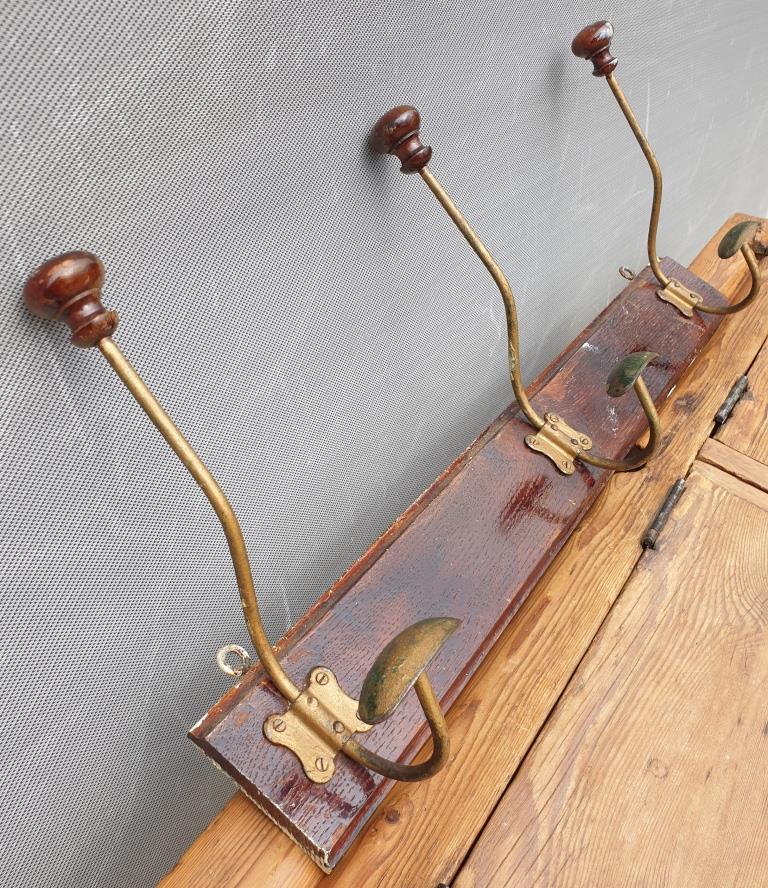 Coat rack triple hooks 1900