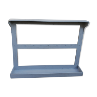 Wall shelf patinated in wooden for utensils