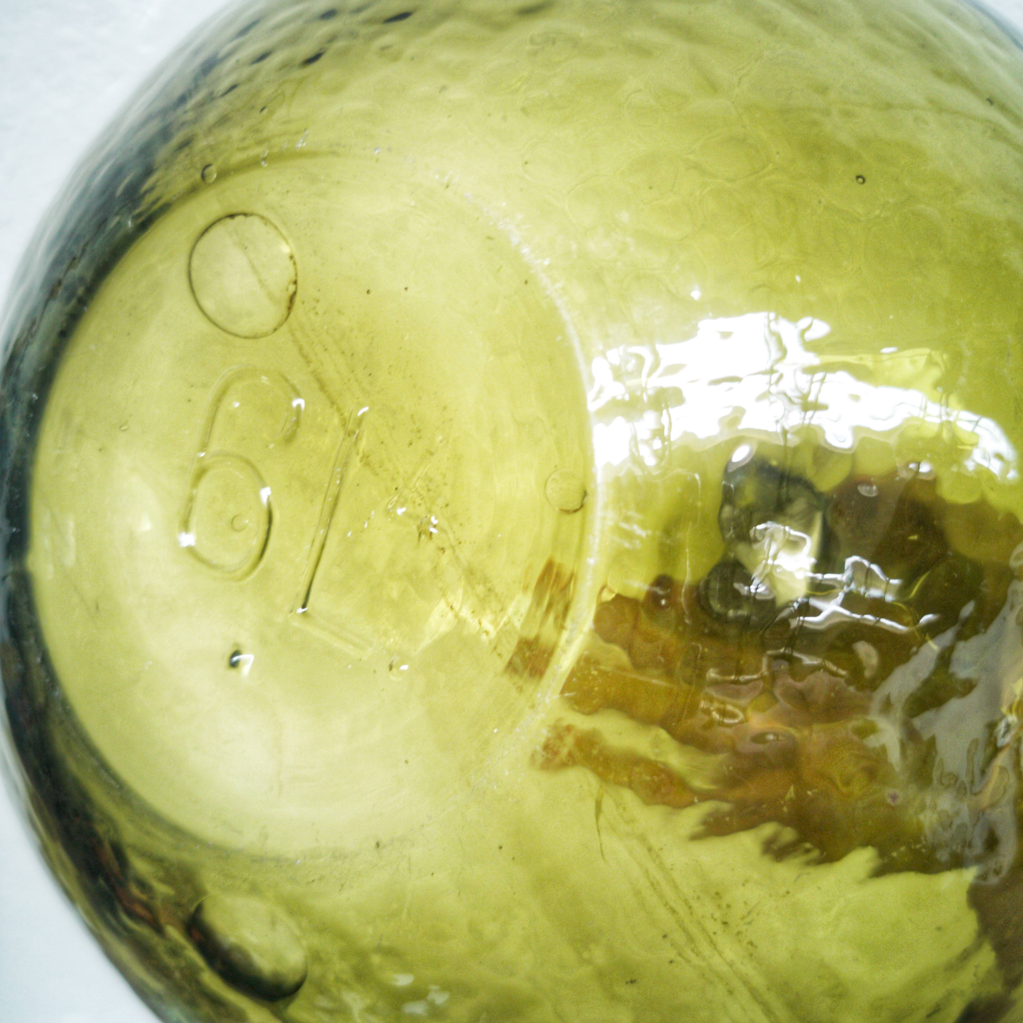 Green 6 liters demijohn