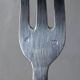 Old box 12 dessert forks in silver metal