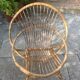 Fauteuil en rotin corbeille