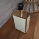 Lampe laquée blanc et laiton guy lefevre vintage 1970