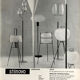 Stilnovo, floor lamp with three opalines, Italy 1950