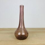 Vase soliflore verre bullé Biot violet