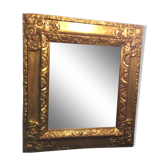 Mirror in gold frame