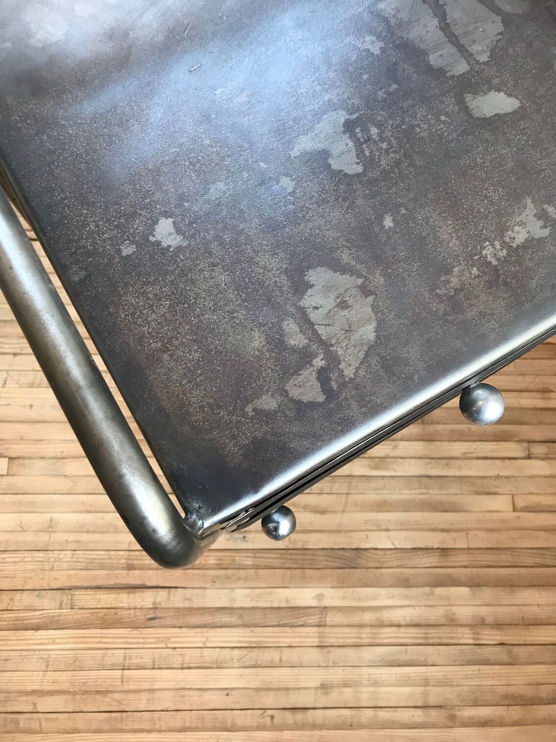 Industrial bedside table